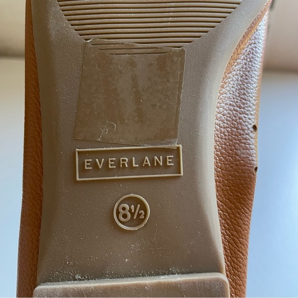 Everlane The Italian Leather Day Glove in Toasted Almond Ballet Flats Size 8 1/2 - Picture 9 of 13